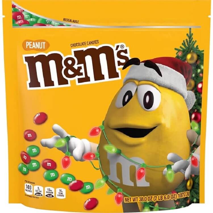 Christmas Peanut M & M's Online Bulk Candy Store